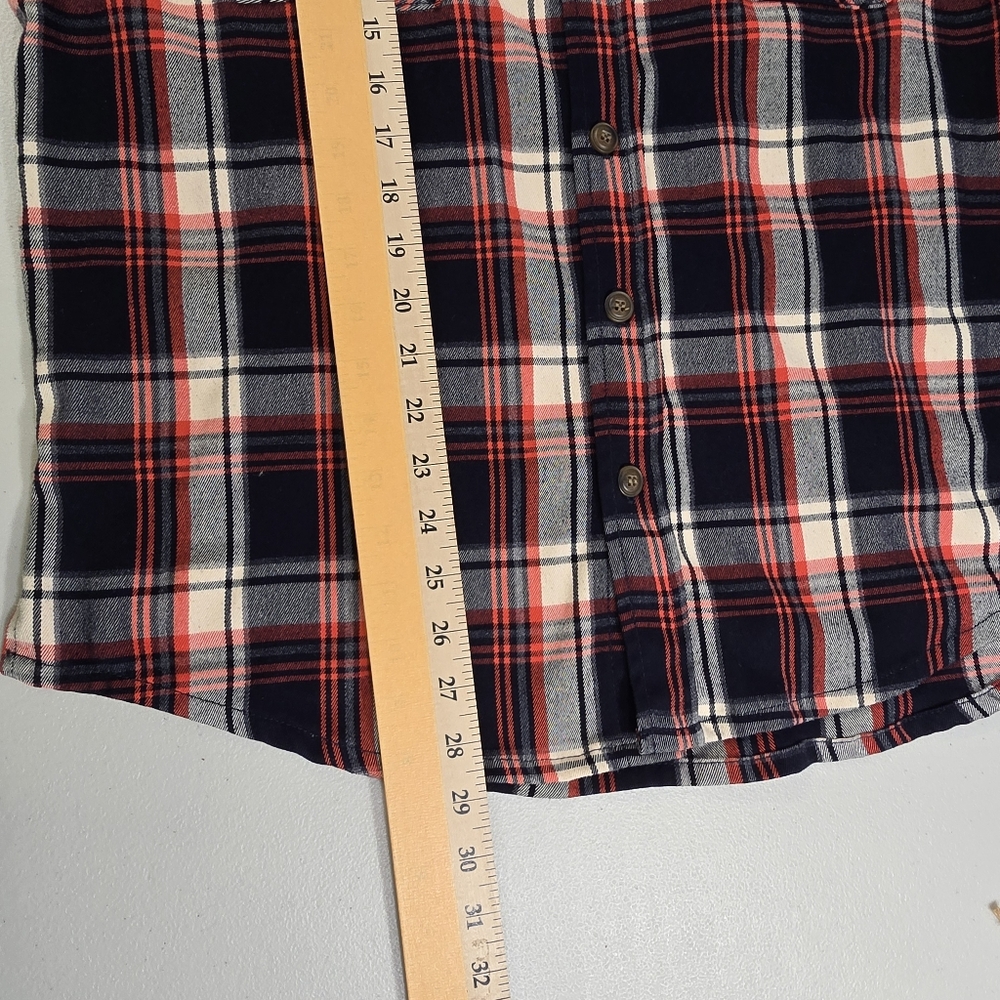 Mnml Flannel Check Shirt Button Up Size Medium - image 8